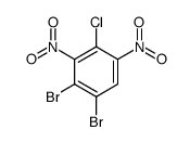 1,2-dibromo-4-chloro-3,5-dinitro-benzene Structure