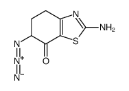 2-Amino-6-azido-5,6-dihydro-7(4H)-benzothiazolone结构式