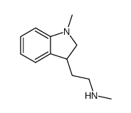 methyl-[2-(1-methyl-indolin-3-yl)-ethyl]-amine Structure