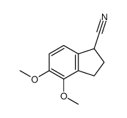 2,3-DIHYDRO-4,5-DIMETHOXY-1H-INDENE-1-CARBONITRILE结构式