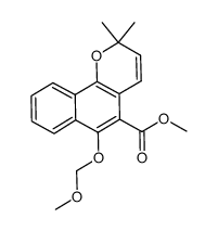 methyl 6-(methoxymethoxy)-2,2-dimethyl-2H-benzo[h]chromene-5-carboxylate Structure