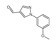 1-(3-甲氧基苯基)-1H-吡唑-4-甲醛结构式