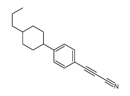 3-[4-(4-propylcyclohexyl)phenyl]prop-2-ynenitrile结构式