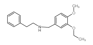 N-[(3-ethoxy-4-methoxyphenyl)methyl]-2-phenylethanamine Structure