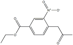 3-Nitro-4-(2-oxo-propyl)-benzoic acid ethyl ester Structure
