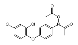 [N-acetyl-4-(2,4-dichlorophenoxy)anilino] acetate结构式