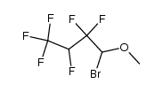 1-bromo-2,2,3,4,4,4-hexafluorobutyl methyl ether Structure