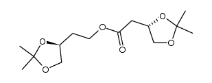 2-((S)-2,2-dimethyl-1,3-dioxolan-4-yl)ethyl 2-((S)-2,2-dimethyl-1,3-dioxolan-4-yl)acetate结构式