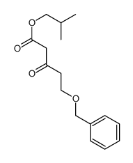 2-methylpropyl 3-oxo-5-phenylmethoxypentanoate结构式