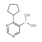 4-环戊基嘧啶-5-硼酸结构式