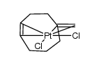 dichloro{((1,2,5,9-η4)-5-methylenecyclooctene)}platinum(II)结构式