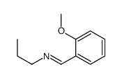 1-(2-methoxyphenyl)-N-propylmethanimine结构式