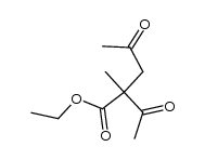 2-acetyl-2-methyl-4-oxo-pentanoic acid ethyl ester Structure