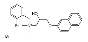 (2-bromophenyl)methyl-(2-hydroxy-3-naphthalen-2-yloxypropyl)-dimethylazanium,bromide结构式