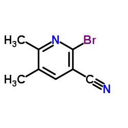2-Bromo-5,6-dimethylnicotinonitrile Structure