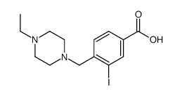 4-((4-乙基哌嗪-1-基)甲基)-3-碘苯甲酸结构式