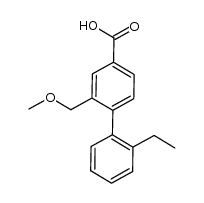 2'-ethyl-2-(methoxymethyl)-1,1'-biphenyl-4-carboxylic acid结构式