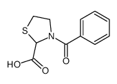 3-benzoyl-1,3-thiazolidine-2-carboxylic acid结构式