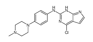 4-CHLORO-N-(4-(4-METHYLPIPERAZIN-1-YL)PHENYL)-7H-PYRROLO[2,3-D]PYRIMIDIN-2-AMINE Structure