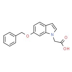 [6-(Benzyloxy)-1H-indol-1-yl]acetic acid Structure