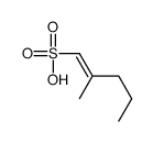 2-methylpent-1-ene-1-sulfonic acid Structure