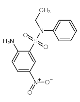 2-amino-N-ethyl-5-nitro-N-phenylbenzenesulphonamide Structure