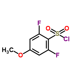 2,6-Difluoro-4-methoxybenzenesulfonyl chloride Structure