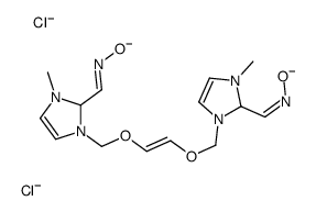 (E)-1-[1-methyl-3-[[(E)-2-[[3-methyl-2-[(E)-oxidoiminomethyl]-2H-imidazol-1-yl]methoxy]ethenoxy]methyl]-2H-imidazol-2-yl]-N-oxidomethanimine,dichloride Structure