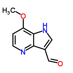 7-甲氧基-1H-吡咯并[3,2-b]吡啶-3-羧醛图片