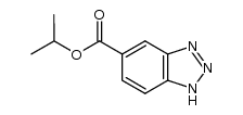 1H-benzotriazole-5-carboxylic acid i-propyl ester Structure
