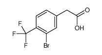 2-(3-溴-4-(三氟甲基)苯基)乙酸结构式