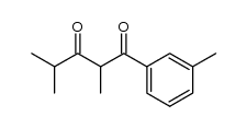 2,4-dimethyl-1-(m-tolyl)pentane-1,3-dione结构式