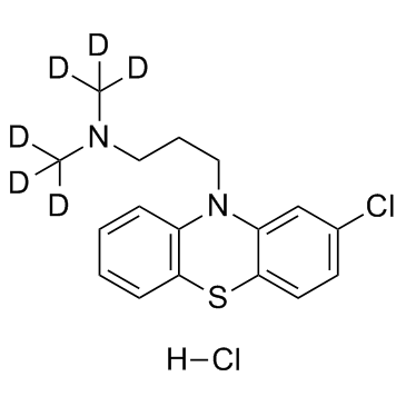Chlorpromazine-d6 Hydrochloride Structure