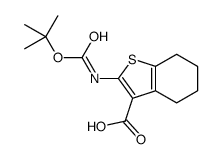 2-(Boc-氨基)-4,5,6,7-四氢苯并噻吩-3-甲酸结构式