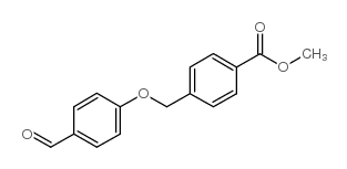 4-(4-甲酰基苯氧基甲基)苯甲酸甲酯结构式