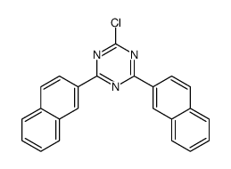 2-氯-4,6-二(萘-2-基)-1,3,5-三嗪结构式