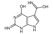 2-Amino-4-oxo-4,7-dihydro-3H-pyrrolo[2,3-d]pyrimidine-5-carboxami de Structure