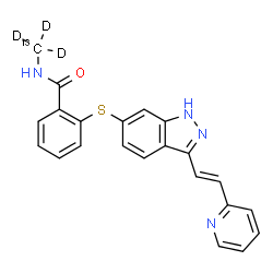 阿西替尼-13C-D3结构式