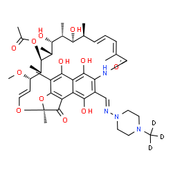 Rifampicin-d3 structure