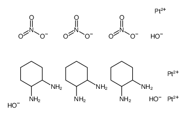 cyclohexane-1,2-diamine,platinum(2+),trihydroxide,trinitrate Structure
