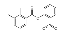 2-硝基苯基 2,3-二甲基苯甲酸酯结构式
