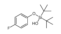 di-tert-butyl(4-fluorophenoxy)silanol结构式