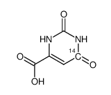 Orotic acid-6-C14结构式