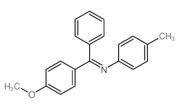 Benzenamine,N-[(4-methoxyphenyl)phenylmethylene]-4-methyl- Structure