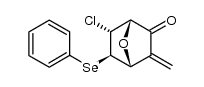 (-)-(1S,4R,5R,6R)-5-exo-(benzeneselenyl)-6-endo-chloro-3-methylidene-7-oxabicyclo[2.2.1]heptan-2-one Structure