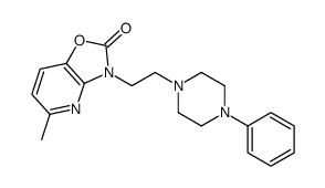 5-methyl-3-[2-(4-phenylpiperazin-1-yl)ethyl]-[1,3]oxazolo[4,5-b]pyridin-2-one Structure