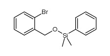 ((2-bromobenzyl)oxy)dimethyl(phenyl)silane结构式