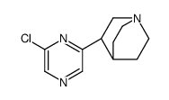 (3R)-3-(6-chloropyrazin-2-yl)-1-azabicyclo[2.2.2]octane Structure