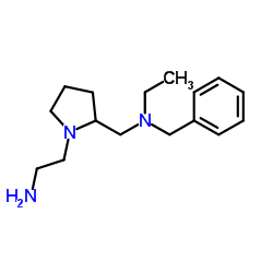 N-{[1-(2-Aminoethyl)-2-pyrrolidinyl]methyl}-N-benzylethanamine结构式