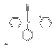 1,1-dicyanoethyl(triphenyl)phosphanium,gold结构式